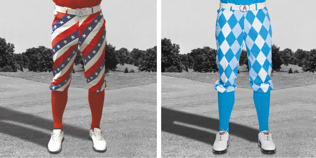 Golfer with hot sale crazy pants